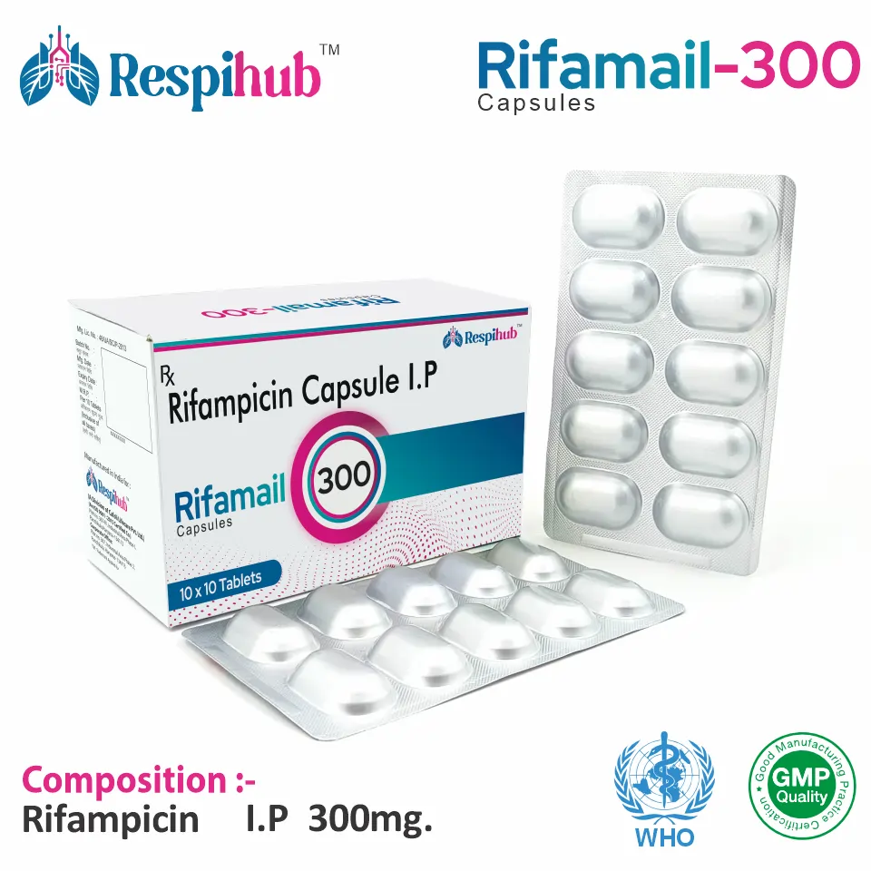 Rifamail 300 Capsule | Rifampicin 300mg | Anti-Tuberculosis Capsule